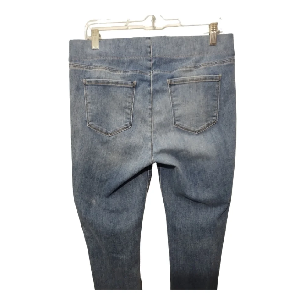 NYDJ Alina Pull On Ankle Lift Tuck‎ Technology Split Hem Jeans Size 10